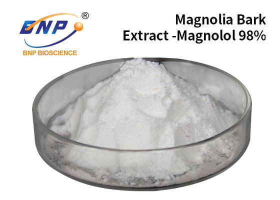 อาหารเสริมยอดนิยม Magnolia Bark Extract Magnolol Honokiol Powder White