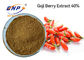 ตัวทำละลายน้ำ Goji Berry Extract 40% Polysaccharide Lycium Barbarum Powder